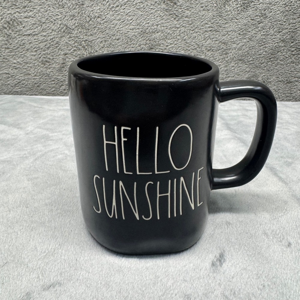 Rae Dunn Artisan Collection by Magenta Black Hello Sunshine Mug
